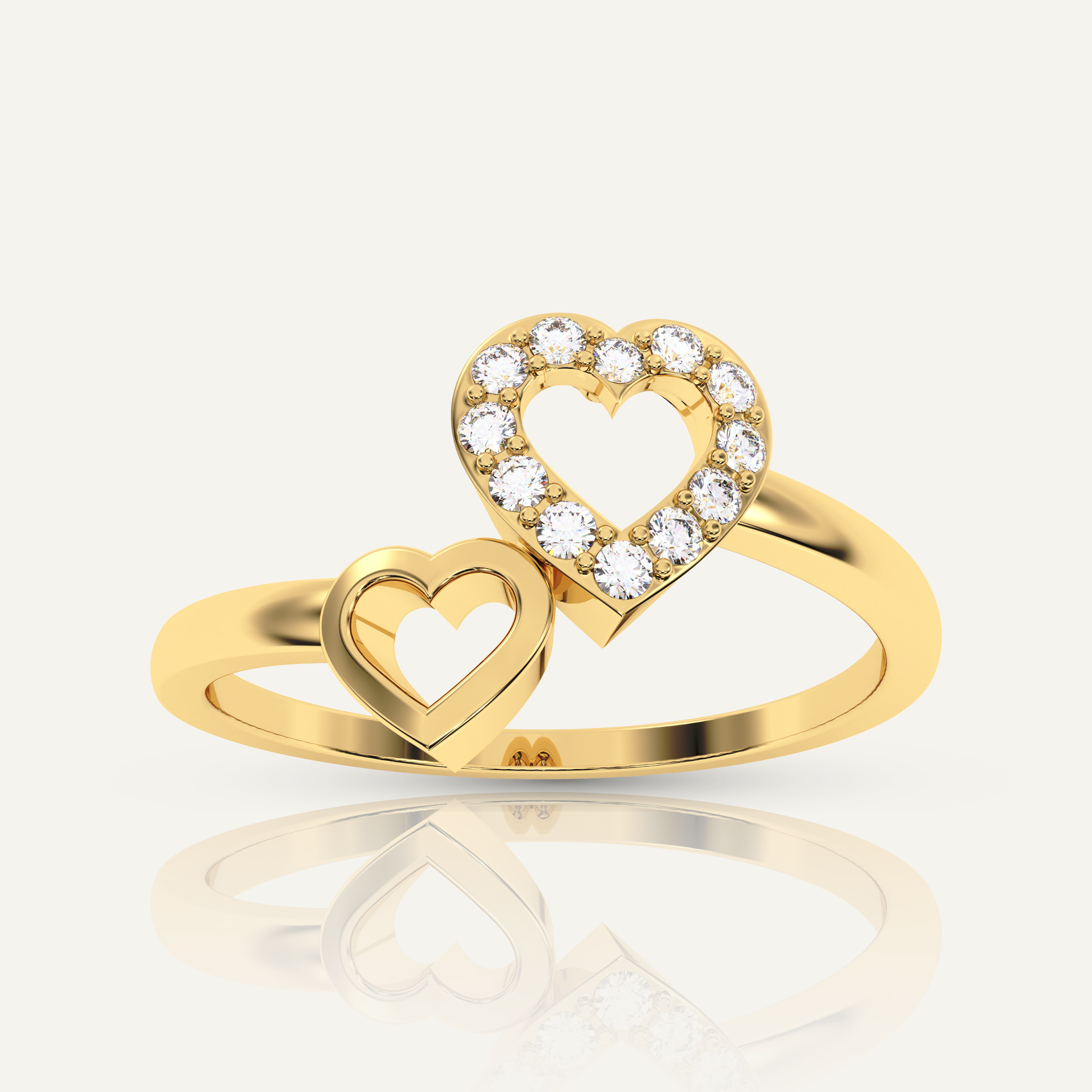 Double Heart Ring