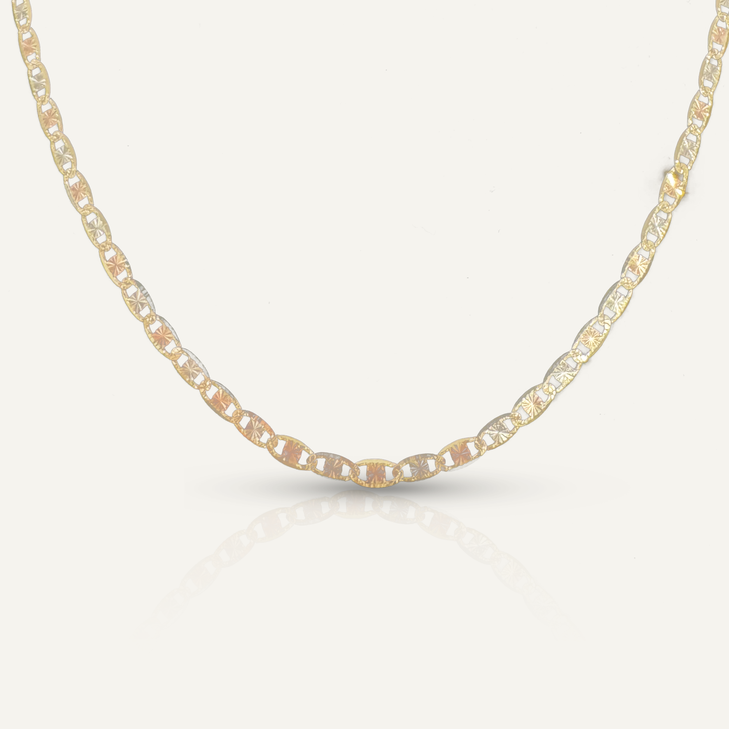14k Tri-Color Valentino Necklace