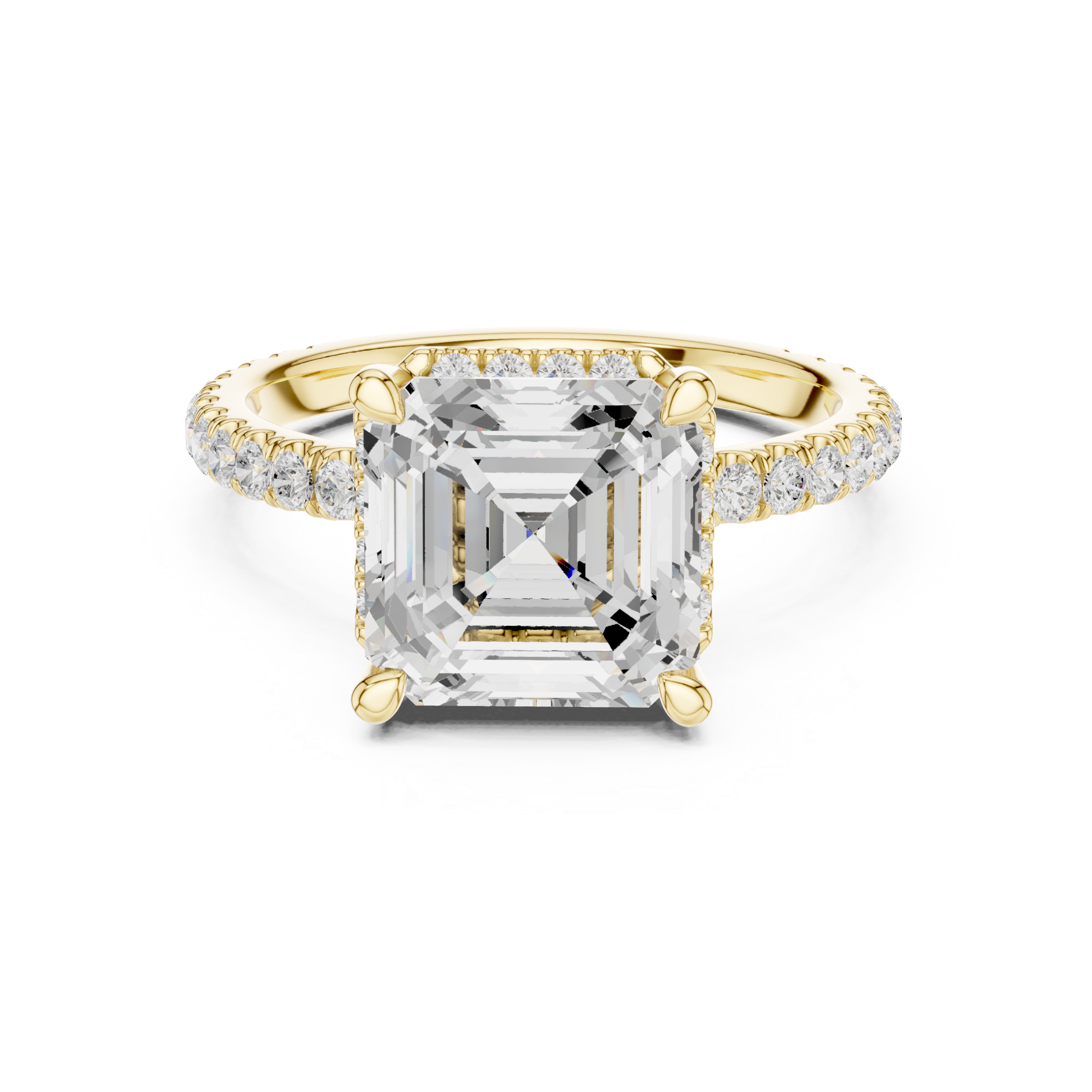 Asscher-Cut Diamond Ring