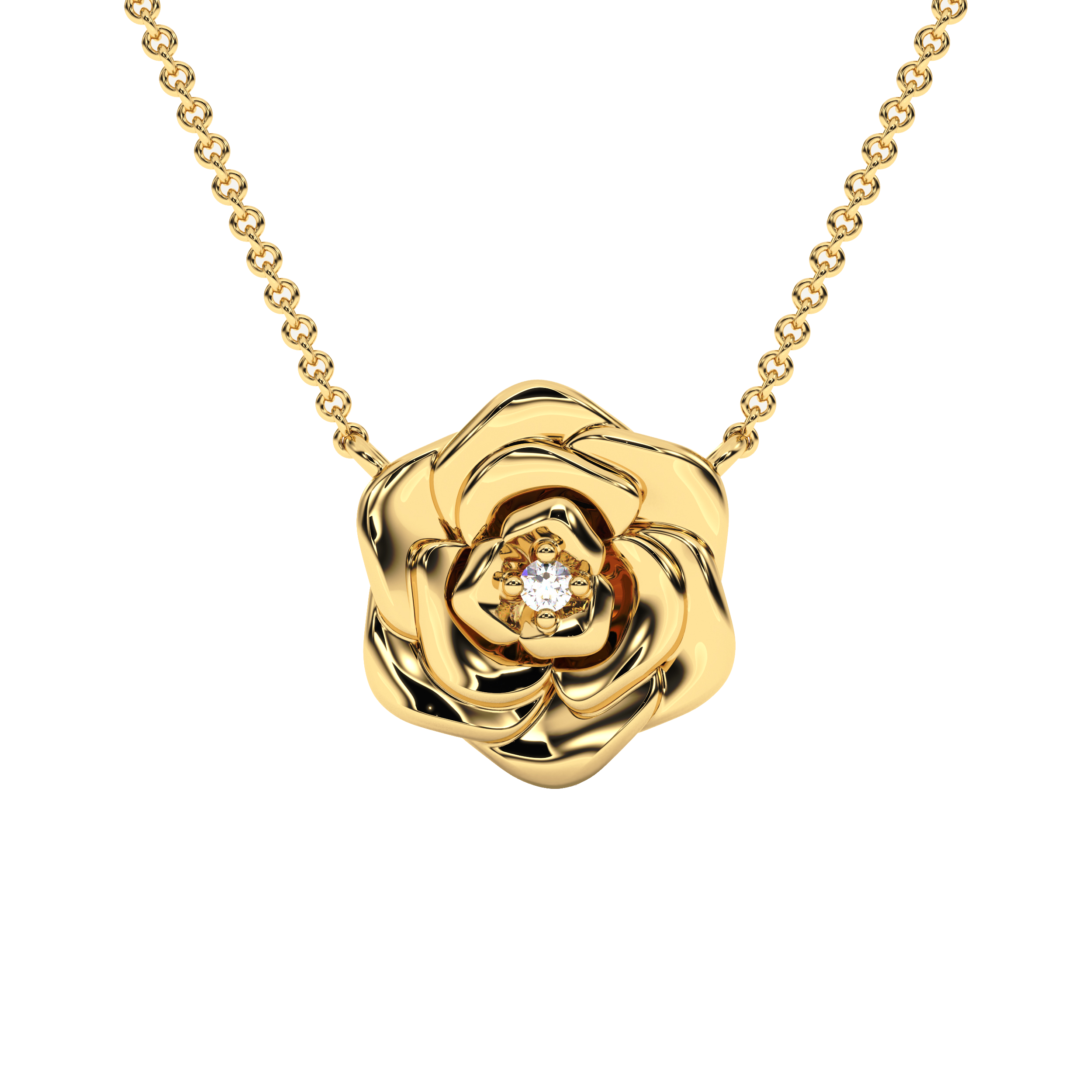 Rose Pendant Necklace