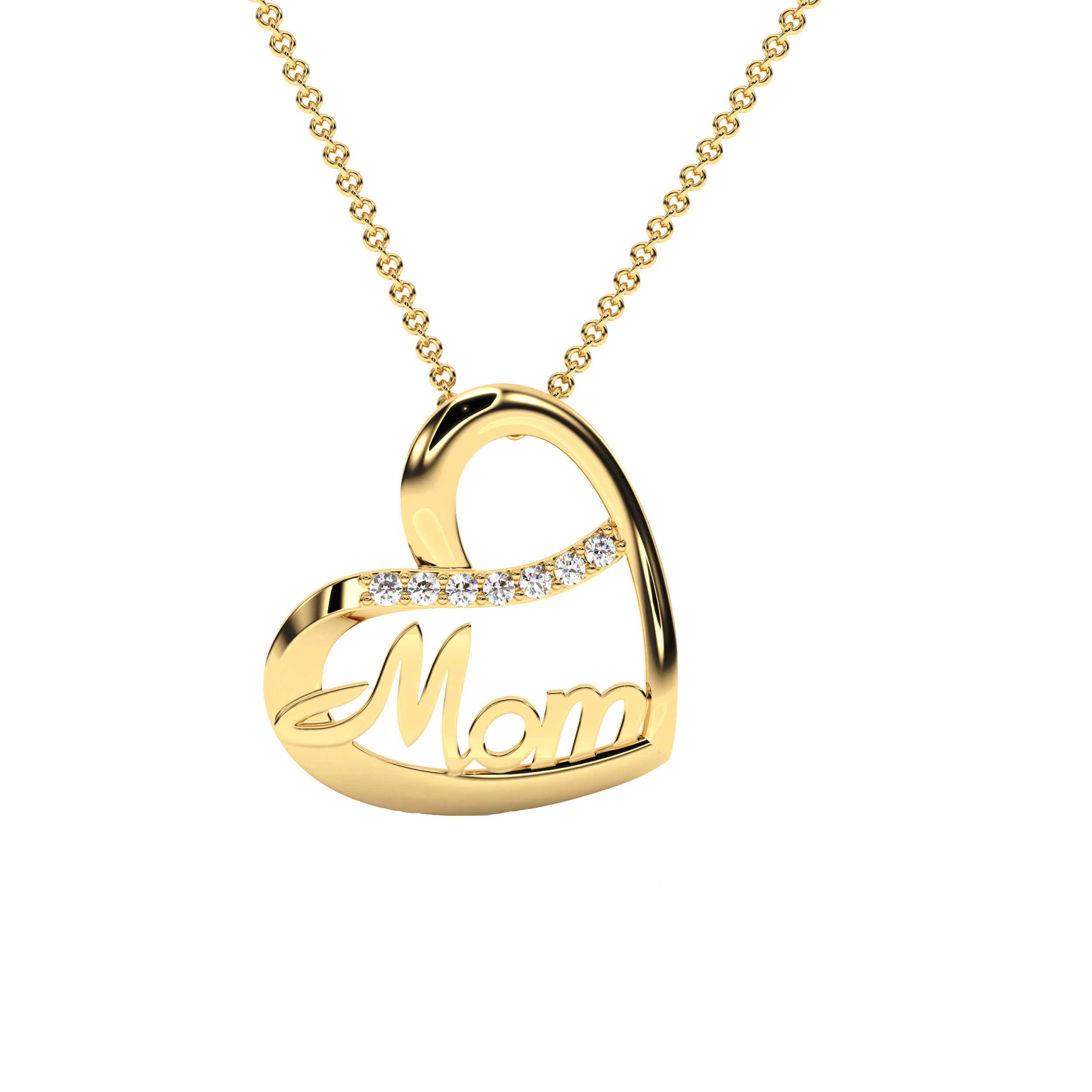 Women's "Mom" Pendant Necklace