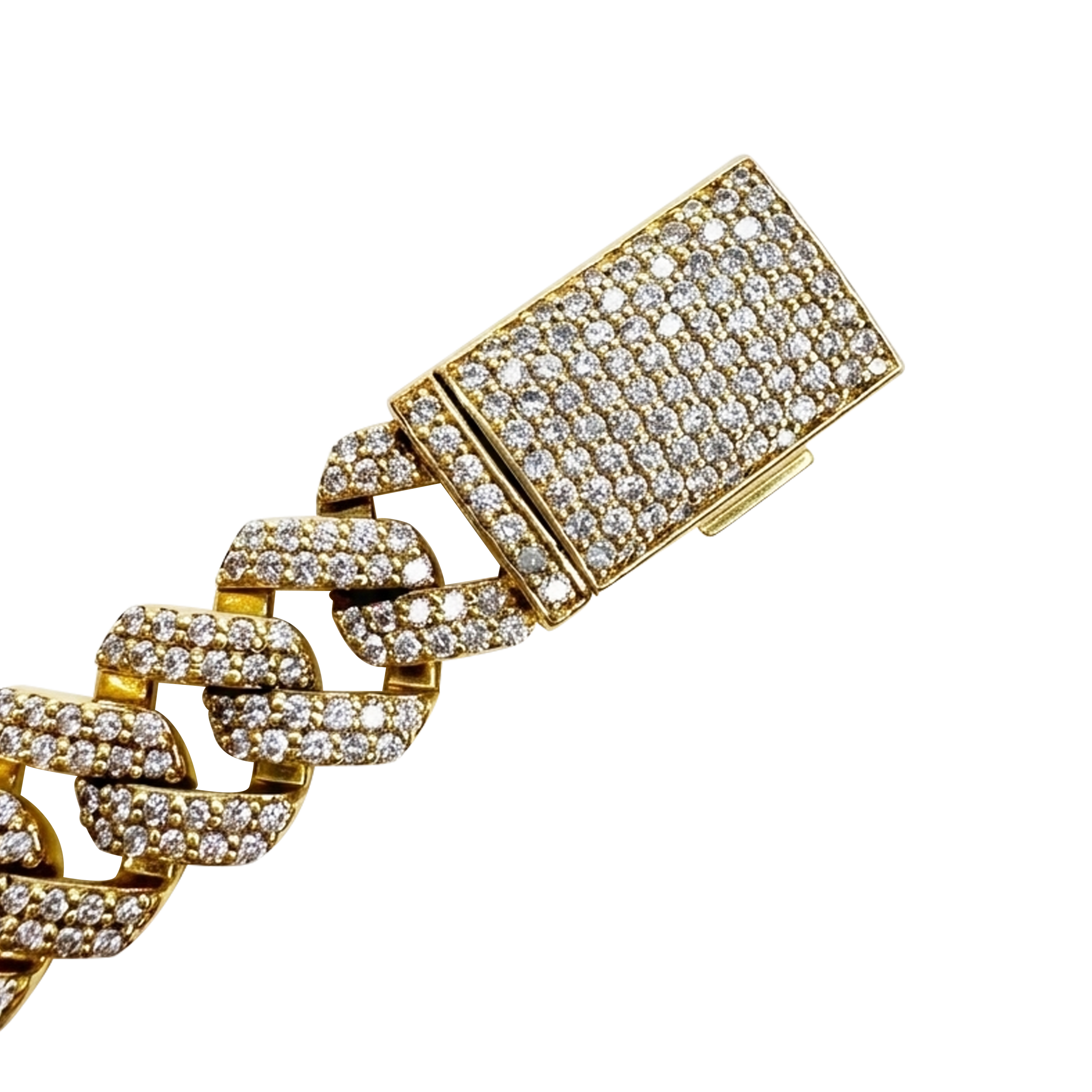 15mm Diamond Miami Cuban Link Bracelet (7.5") - Image 2
