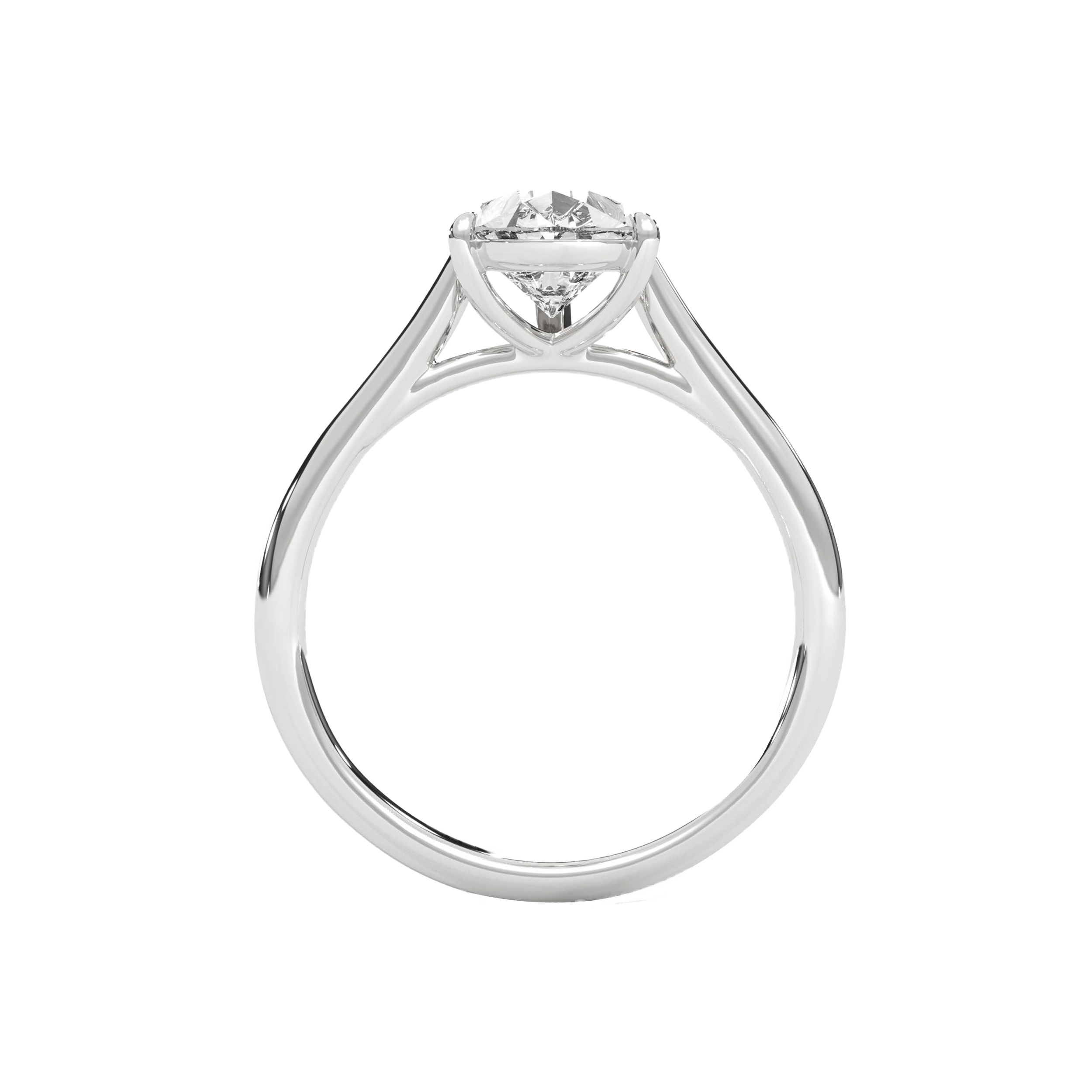 Pear Diamond Solitaire Ring - Image 8