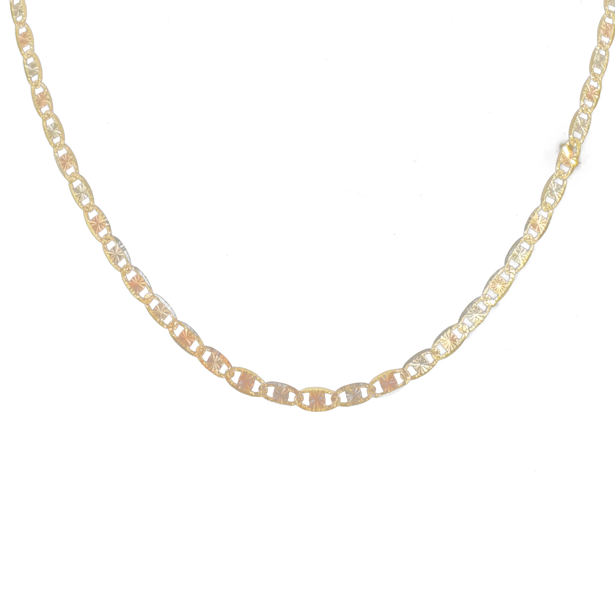 14k Tri-Color Valentino Necklace