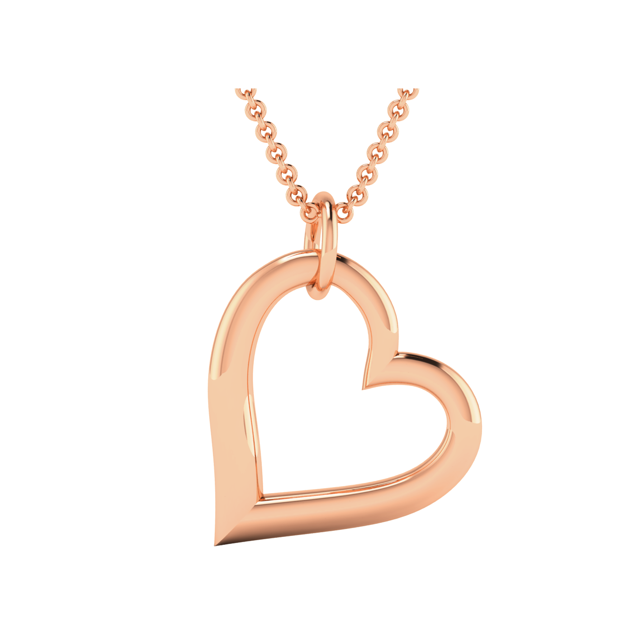 Simple Heart Pendant Necklace
